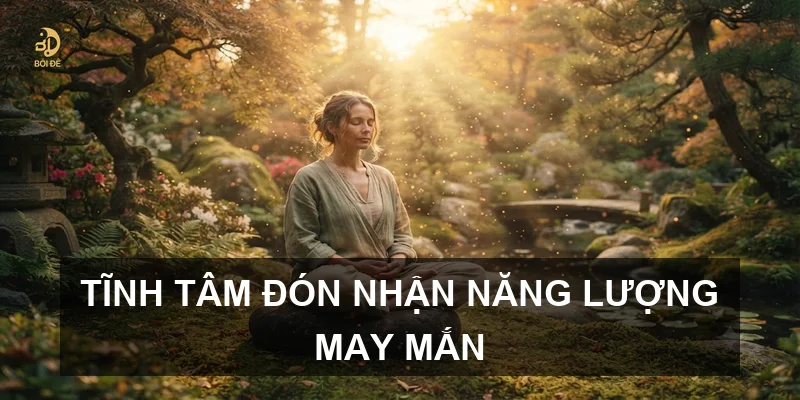 Tĩnh tâm đón nhận năng lượng may mắn