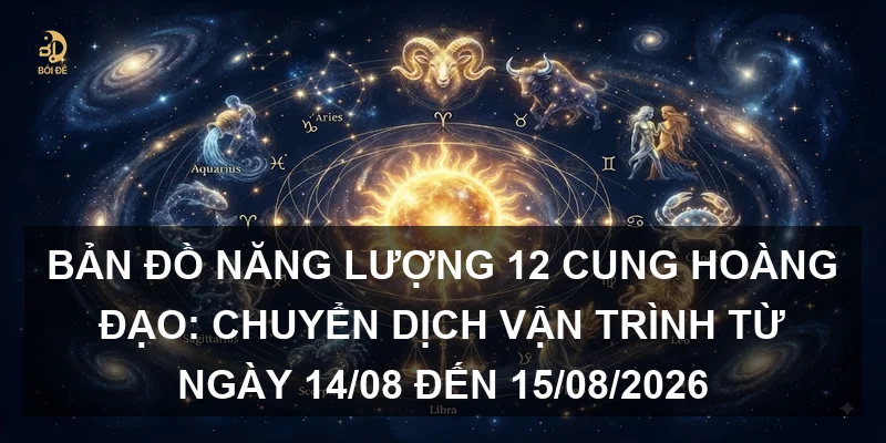 Bản đồ năng lượng 12 cung hoàng đạo: Chuyển dịch vận trình từ ngày 14/08 đến 15/08/2026
