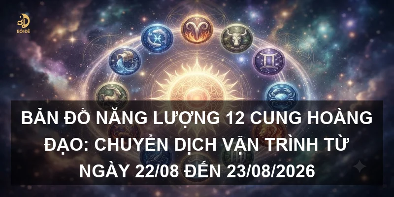 Bản đồ năng lượng 12 cung hoàng đạo: Chuyển dịch vận trình từ ngày 22/08 đến 23/08/2026