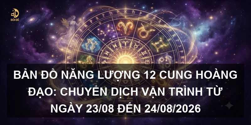 Bản đồ năng lượng 12 cung hoàng đạo: Chuyển dịch vận trình từ ngày 23/08 đến 24/08/2026