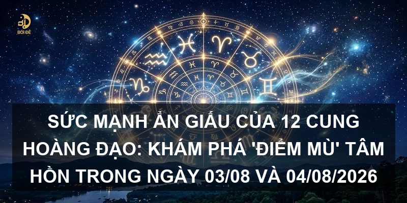 Sức mạnh ẩn giấu của 12 cung hoàng đạo: Khám phá 'điểm mù' tâm hồn trong ngày 03/08 và 04/08/2026