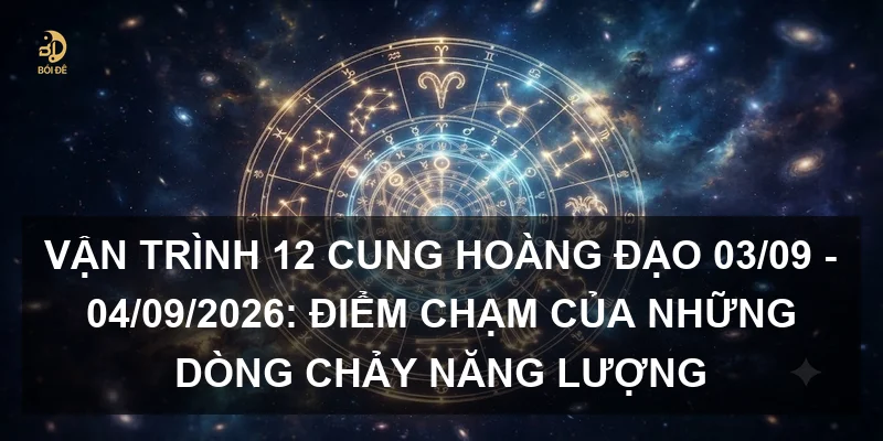 Vận trình 12 cung hoàng đạo 03/09 - 04/09/2026: Điểm chạm của những dòng chảy năng lượng