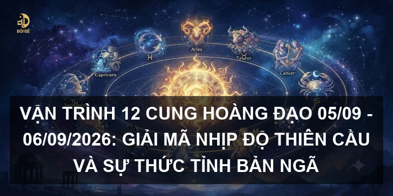 Vận trình 12 cung hoàng đạo 05/09 - 06/09/2026: Giải mã nhịp độ thiên cầu và sự thức tỉnh bản ngã