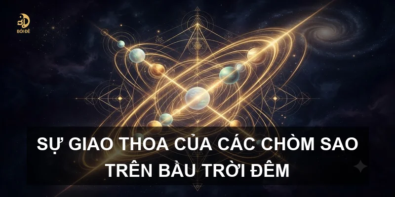 Sự giao thoa của các chòm sao trên bầu trời đêm