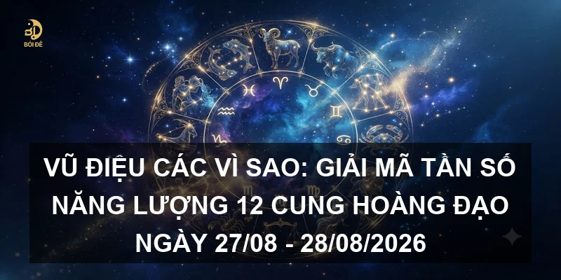 Vũ điệu các vì sao: Giải mã tần số năng lượng 12 cung hoàng đạo ngày 27/08 - 28/08/2026