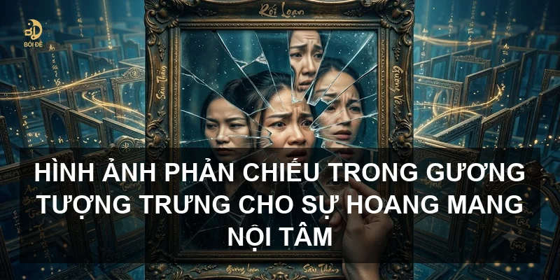 Hình ảnh phản chiếu trong gương tượng trưng cho sự hoang mang nội tâm