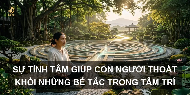 Sự tĩnh tâm giúp con người thoát khỏi những bế tắc trong tâm trí