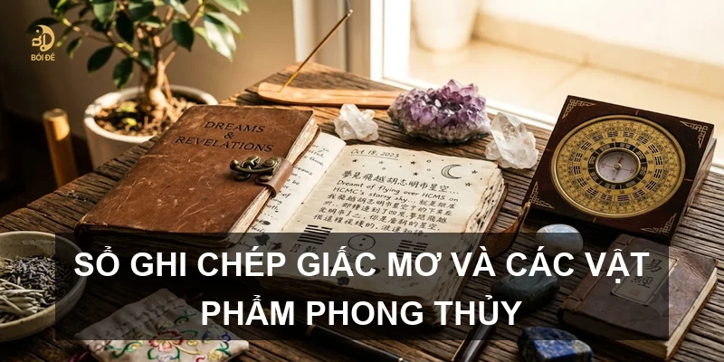 Sổ ghi chép giấc mơ và các vật phẩm phong thủy