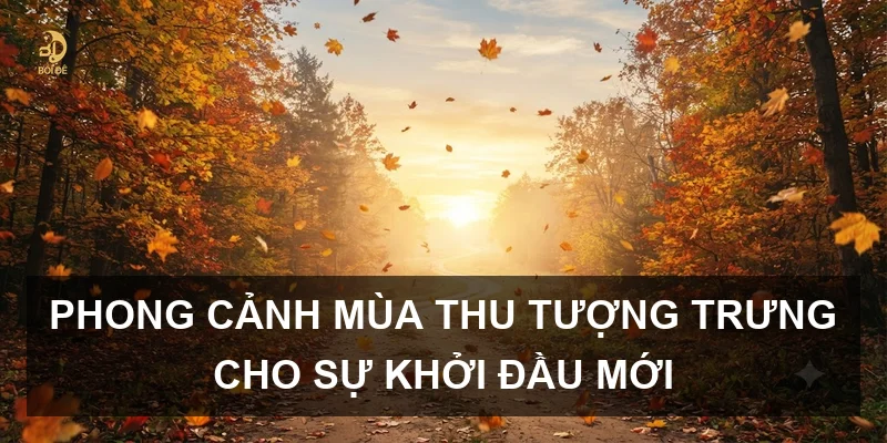 Phong cảnh mùa thu tượng trưng cho sự khởi đầu mới