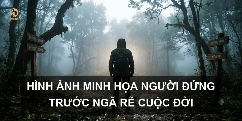 Hình ảnh minh họa người đứng trước ngã rẽ cuộc đời