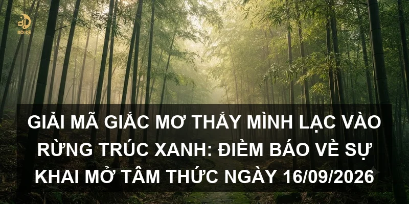 Giải mã giấc mơ thấy mình lạc vào rừng trúc xanh: Điềm báo về sự khai mở tâm thức ngày 16/09/2026