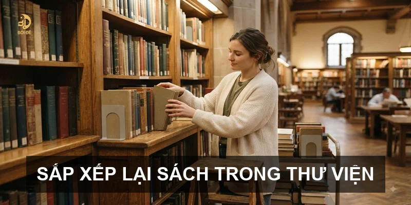 Sắp xếp lại sách trong thư viện