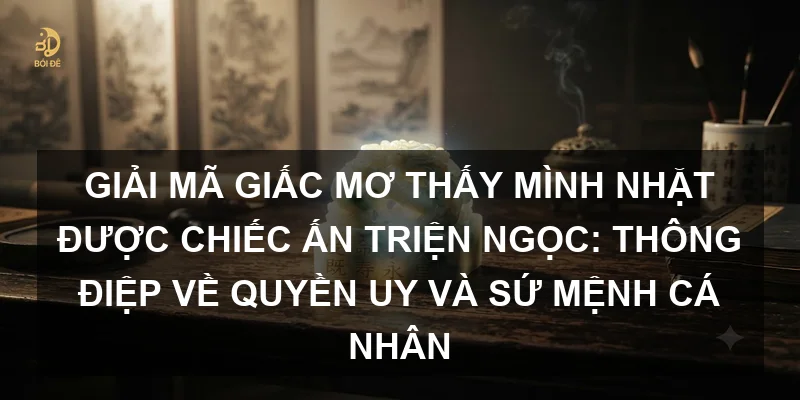 Giải mã giấc mơ thấy mình nhặt được chiếc ấn triện ngọc: Thông điệp về quyền uy và sứ mệnh cá nhân