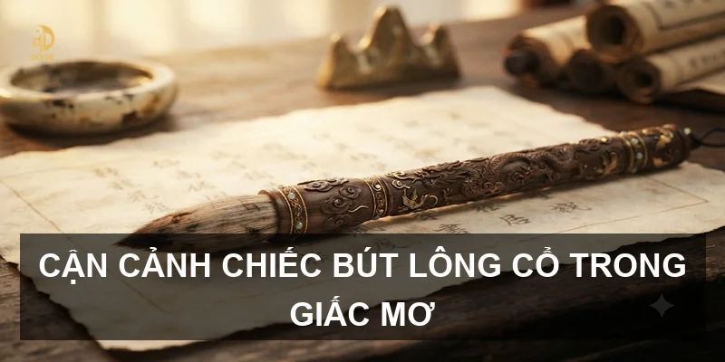 Cận cảnh chiếc bút lông cổ trong giấc mơ