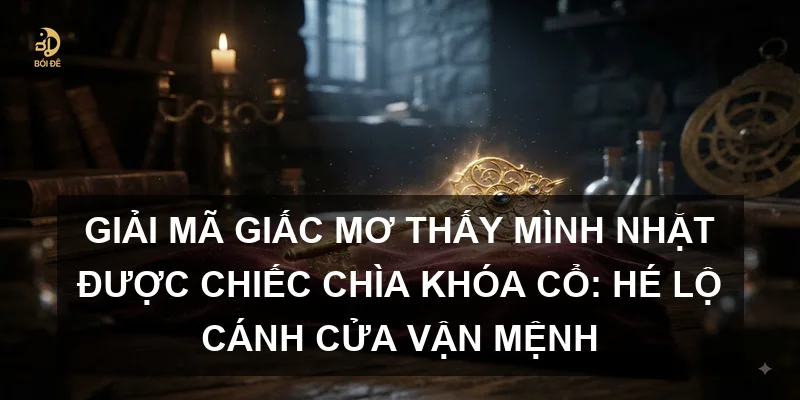 Giải mã giấc mơ thấy mình nhặt được chiếc chìa khóa cổ: Hé lộ cánh cửa vận mệnh