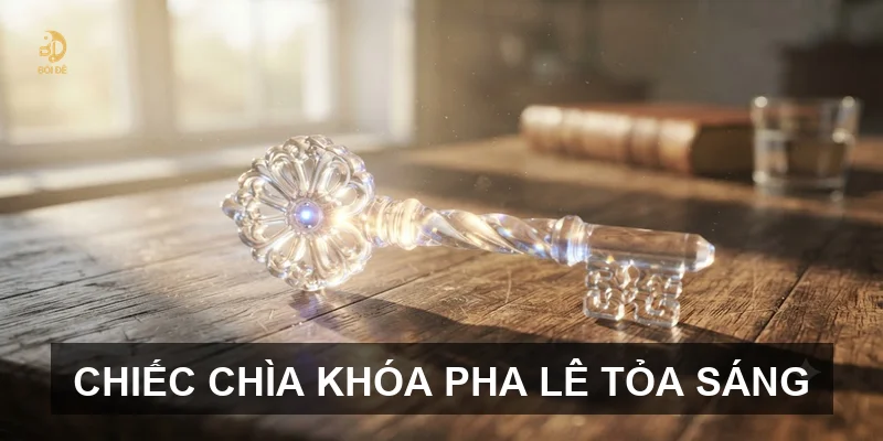 Chiếc chìa khóa pha lê tỏa sáng