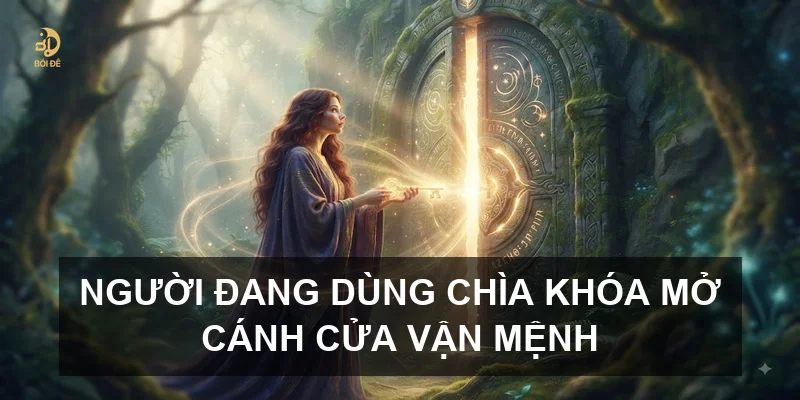 Người đang dùng chìa khóa mở cánh cửa vận mệnh