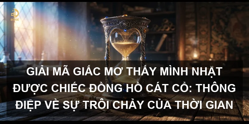 Giải mã giấc mơ thấy mình nhặt được chiếc đồng hồ cát cổ: Thông điệp về sự trôi chảy của thời gian
