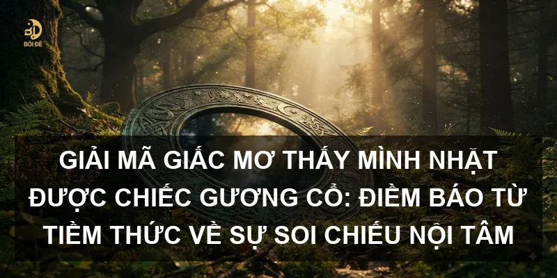 Giải mã giấc mơ thấy mình nhặt được chiếc gương cổ: Điềm báo từ tiềm thức về sự soi chiếu nội tâm