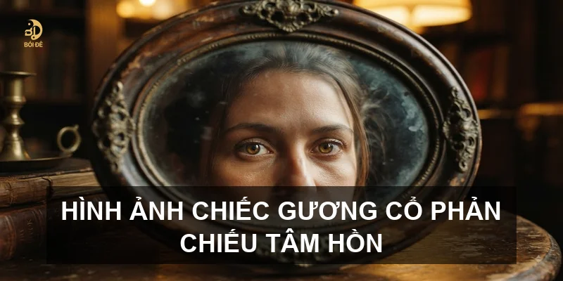 Hình ảnh chiếc gương cổ phản chiếu tâm hồn