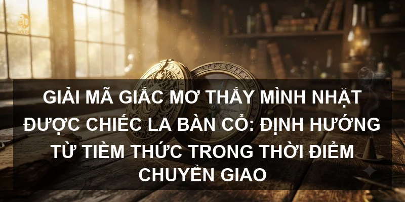 Giải mã giấc mơ thấy mình nhặt được chiếc la bàn cổ: Định hướng từ tiềm thức trong thời điểm chuyển giao
