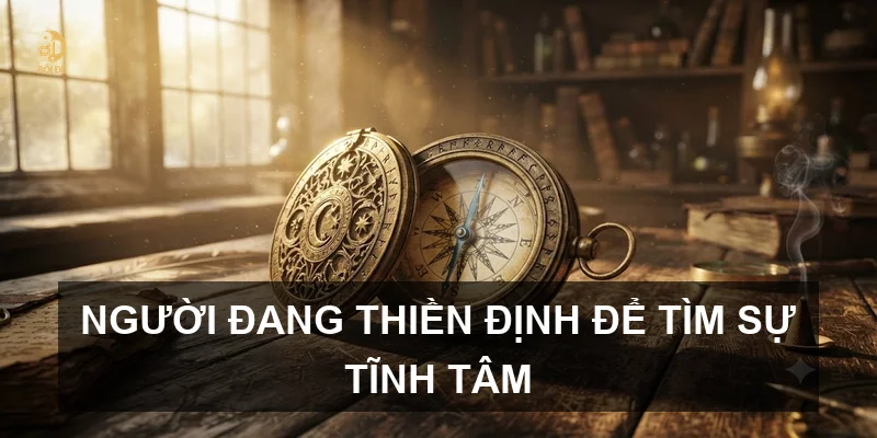 Người đang thiền định để tìm sự tĩnh tâm