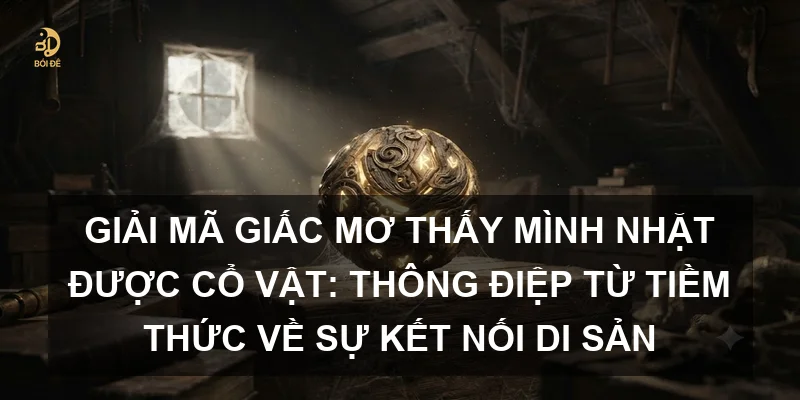 Giải mã giấc mơ thấy mình nhặt được cổ vật: Thông điệp từ tiềm thức về sự kết nối di sản