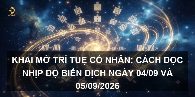 Khai mở trí tuệ cổ nhân: Cách đọc nhịp độ biến dịch ngày 04/09 và 05/09/2026