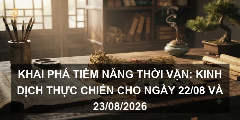 Khai phá tiềm năng thời vận: Kinh Dịch thực chiến cho ngày 22/08 và 23/08/2026