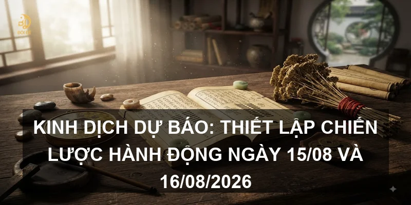 Kinh Dịch dự báo: Thiết lập chiến lược hành động ngày 15/08 và 16/08/2026