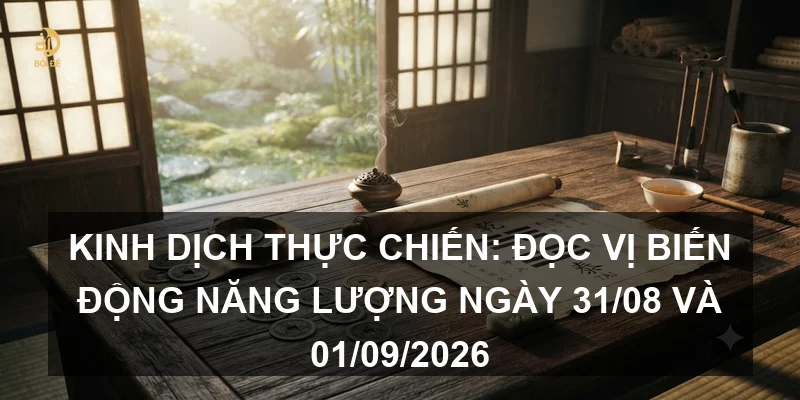 Kinh Dịch thực chiến: Đọc vị biến động năng lượng ngày 31/08 và 01/09/2026