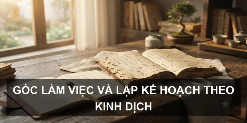 Góc làm việc và lập kế hoạch theo Kinh Dịch