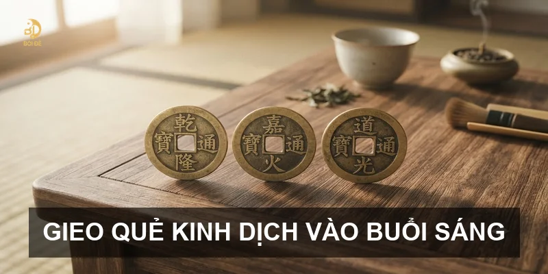 Gieo quẻ Kinh Dịch vào buổi sáng