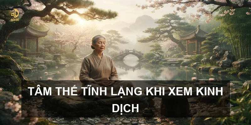 Tâm thế tĩnh lặng khi xem Kinh Dịch
