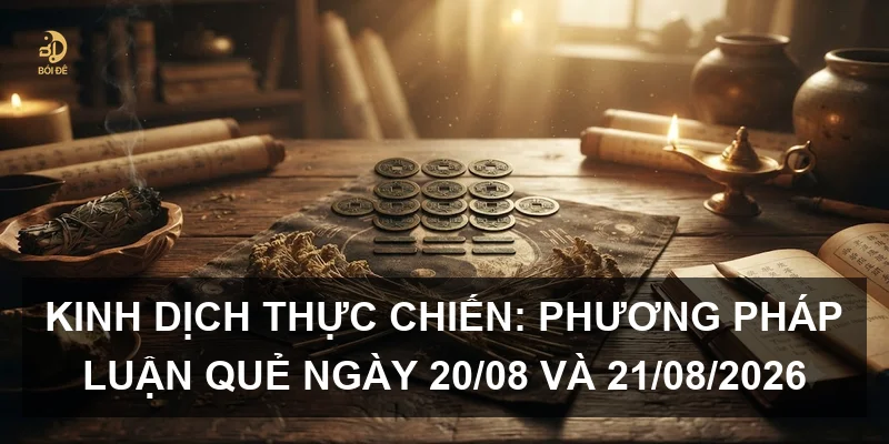 Kinh Dịch thực chiến: Phương pháp luận quẻ ngày 20/08 và 21/08/2026