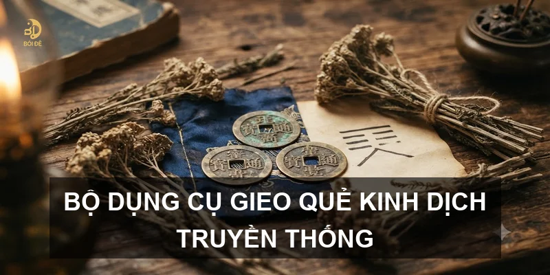 Bộ dụng cụ gieo quẻ Kinh Dịch truyền thống