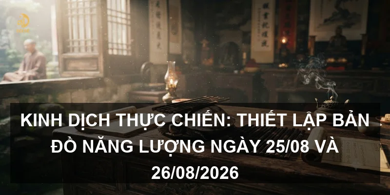 Kinh Dịch thực chiến: Thiết lập bản đồ năng lượng ngày 25/08 và 26/08/2026