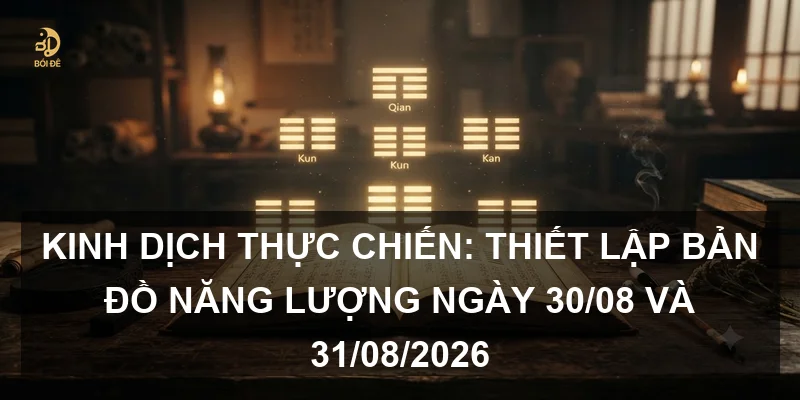 Kinh Dịch thực chiến: Thiết lập bản đồ năng lượng ngày 30/08 và 31/08/2026