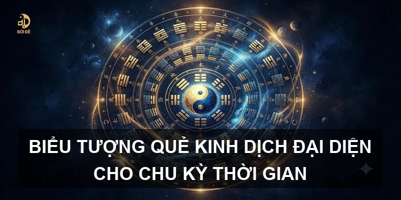 Biểu tượng quẻ Kinh Dịch đại diện cho chu kỳ thời gian