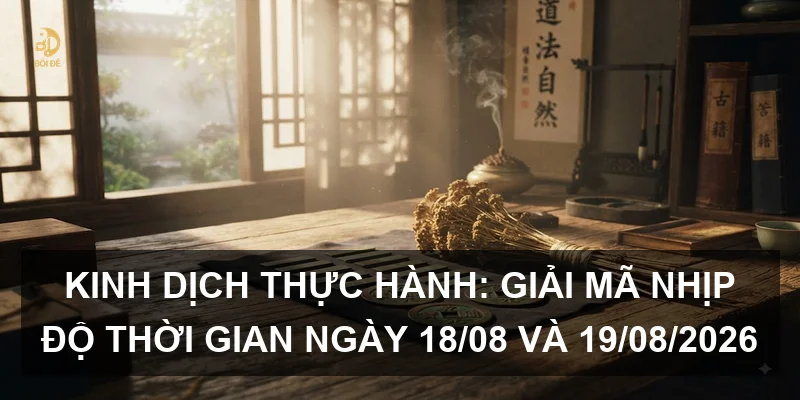 Kinh Dịch thực hành: Giải mã nhịp độ thời gian ngày 18/08 và 19/08/2026