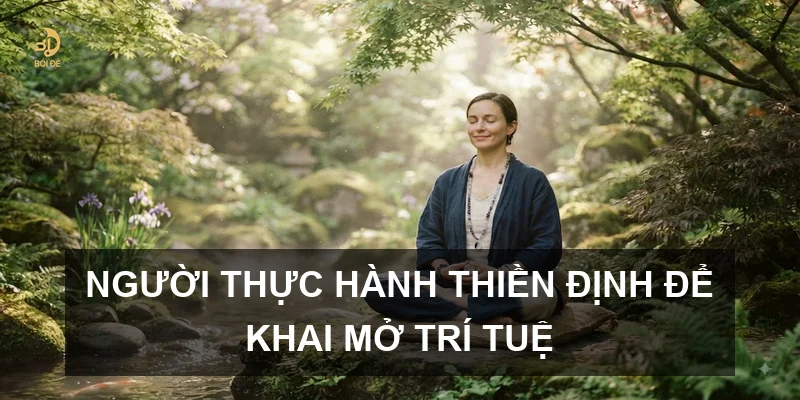 Người thực hành thiền định để khai mở trí tuệ