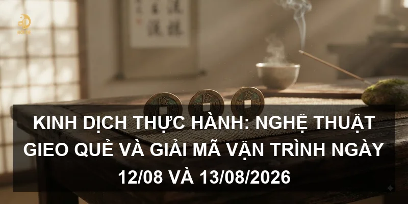 Kinh Dịch thực hành: Nghệ thuật gieo quẻ và giải mã vận trình ngày 12/08 và 13/08/2026