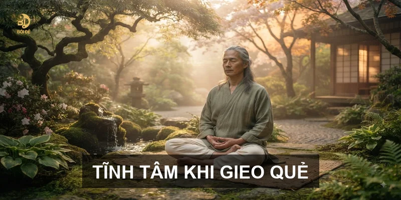 Tĩnh tâm khi gieo quẻ
