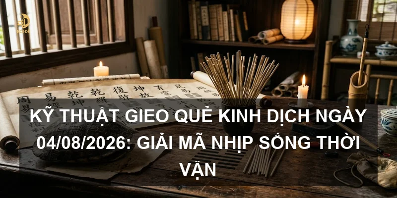 Kỹ thuật gieo quẻ Kinh Dịch ngày 04/08/2026: Giải mã nhịp sống thời vận