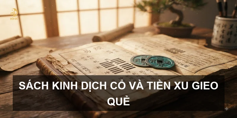 Sách Kinh Dịch cổ và tiền xu gieo quẻ