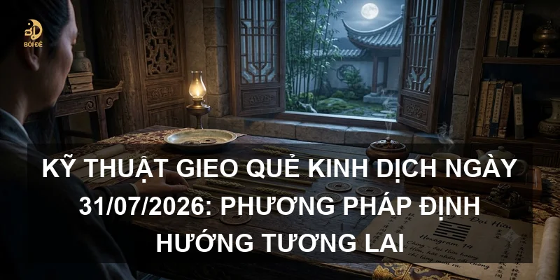 Kỹ thuật gieo quẻ Kinh Dịch ngày 31/07/2026: Phương pháp định hướng tương lai