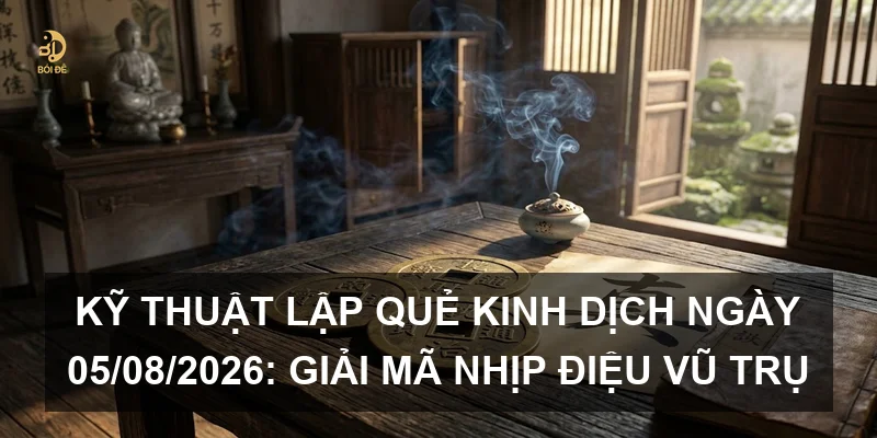 Kỹ thuật lập quẻ Kinh Dịch ngày 05/08/2026: Giải mã nhịp điệu vũ trụ