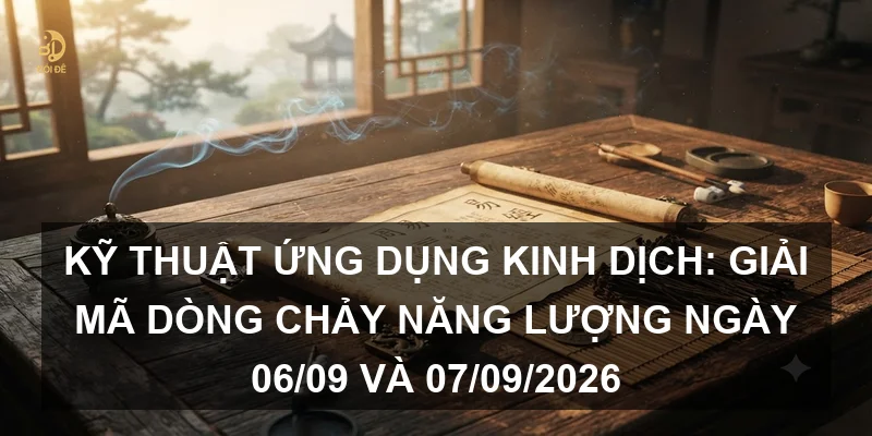 Kỹ thuật ứng dụng Kinh Dịch: Giải mã dòng chảy năng lượng ngày 06/09 và 07/09/2026