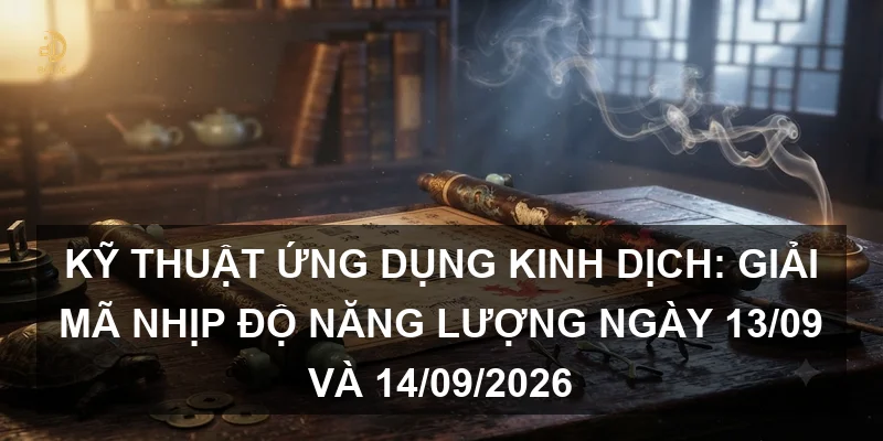 Kỹ thuật ứng dụng Kinh Dịch: Giải mã nhịp độ năng lượng ngày 13/09 và 14/09/2026