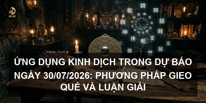 Ứng dụng Kinh Dịch trong dự báo ngày 30/07/2026: Phương pháp gieo quẻ và luận giải